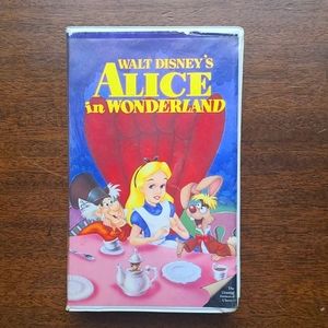 Rare Disney Alice in wonderland VHS BLACK DIAMOND